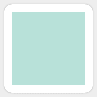 Solid Green Dream Mint Green  Monochrome Minimal Design Sticker